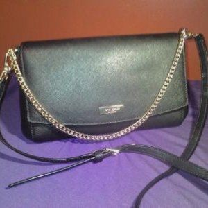 Kate Spade black purse with shoulder strap